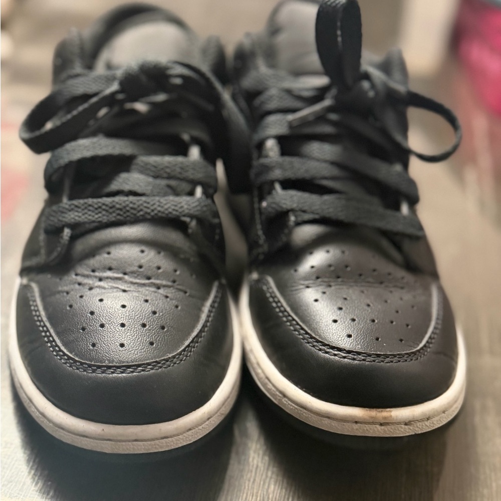 Jordan Kids Black and White Sneakers